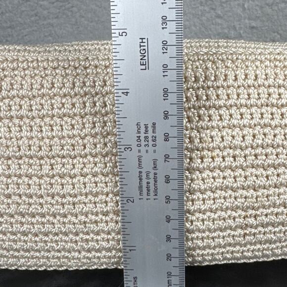 The Sak Women's Woven Handbag Mini Bag Ecru White Versatile Satin Lined Boho - Picture 6 of 8